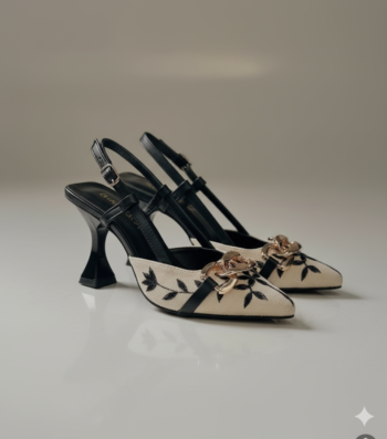Luxe Flora Slingback Heels