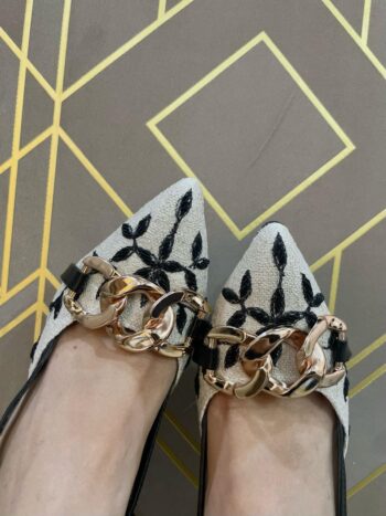Luxe Flora Slingback Heels