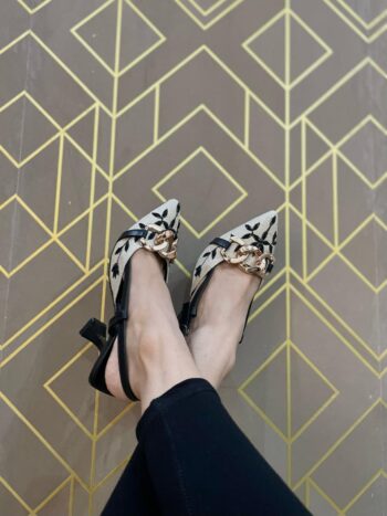 Luxe Flora Slingback Heels