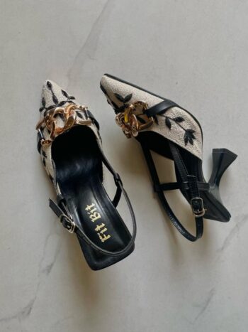 Luxe Flora Slingback Heels