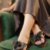 Black Flower Flat