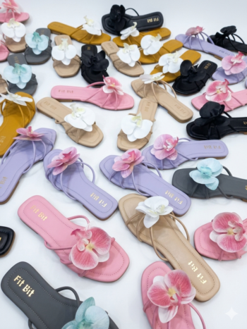 Black Flower Flat