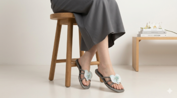 Grey Flower Flat