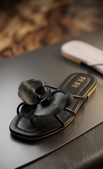 Black Flower Flat
